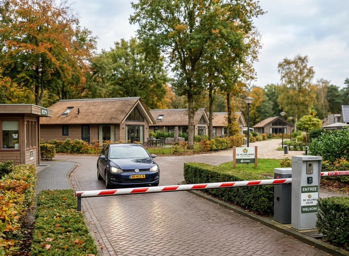 Slagboom bij een vakantiepark